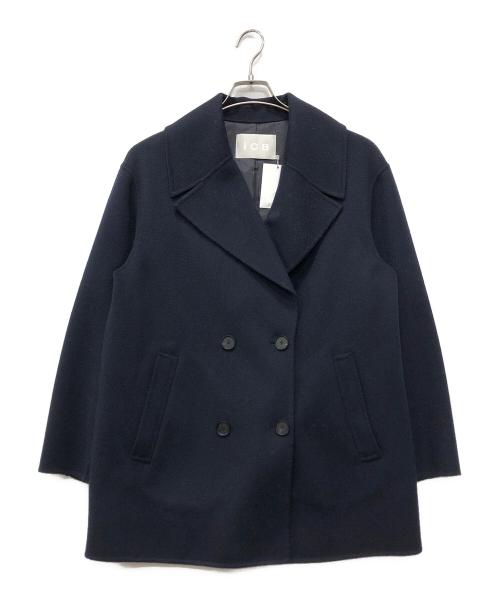 icB（アイシービー）icB (アイシービー) WoolRever ショートコート ネイビー サイズ:6（11）の古着・服飾アイテム