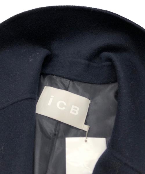 icB（アイシービー）icB (アイシービー) WoolRever ショートコート ネイビー サイズ:6（11）の古着・服飾アイテム