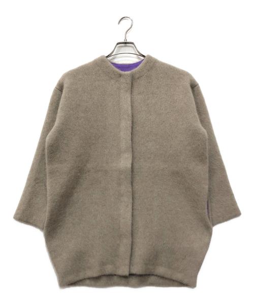 ELENDEEK（エレンディーク）ELENDEEK (エレンディーク) ラクーンミックス カーディガン グレー サイズ:01の古着・服飾アイテム