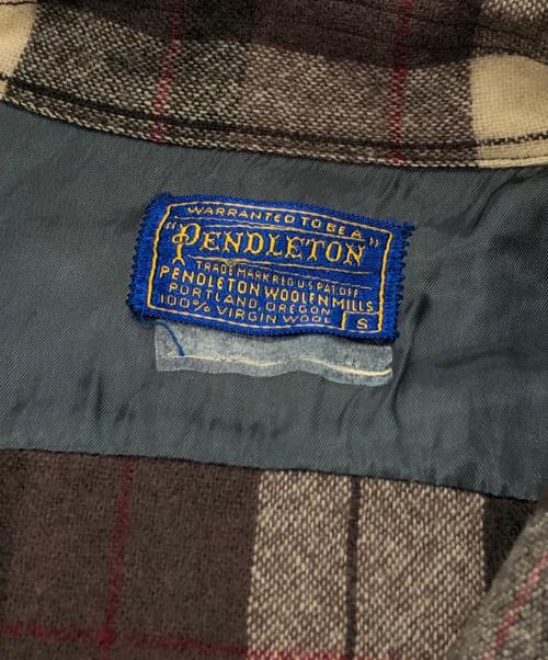 PENDLETON（ペンドルトン）PENDLETON (ペンドルトン) ウールチェックシャツ ブラウン サイズ:Sの古着・服飾アイテム