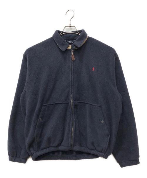 POLO RALPH LAUREN（ポロ・ラルフローレン）POLO RALPH LAUREN (ポロ・ラルフローレン) フリーススウィングトップ ネイビー サイズ:Lの古着・服飾アイテム