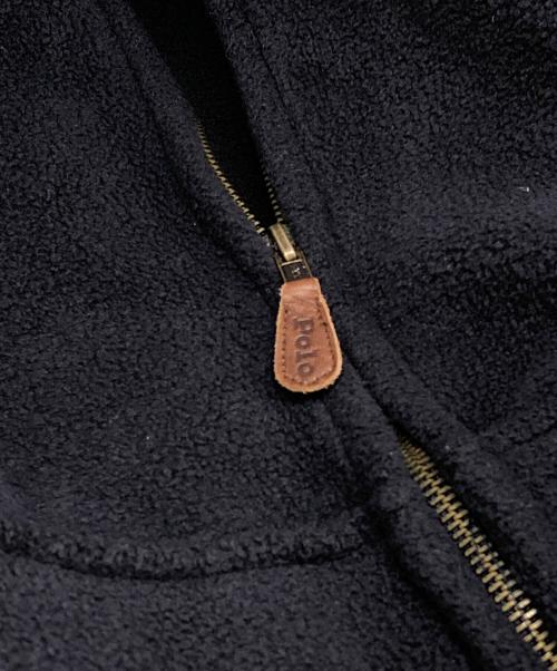 POLO RALPH LAUREN（ポロ・ラルフローレン）POLO RALPH LAUREN (ポロ・ラルフローレン) フリーススウィングトップ ネイビー サイズ:Lの古着・服飾アイテム