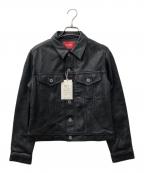 PINK HOUSEピンクハウス）の古着「レザージャケット」｜ブラック