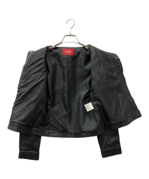 PINK HOUSE（ピンクハウス）PINK HOUSE (ピンクハウス) レザージャケット ブラック サイズ:Mの古着・服飾アイテム