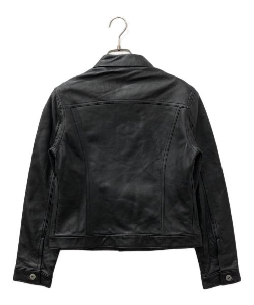 PINK HOUSE（ピンクハウス）PINK HOUSE (ピンクハウス) レザージャケット ブラック サイズ:Mの古着・服飾アイテム