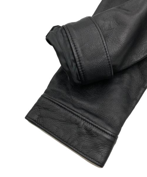 PINK HOUSE（ピンクハウス）PINK HOUSE (ピンクハウス) レザージャケット ブラック サイズ:Mの古着・服飾アイテム