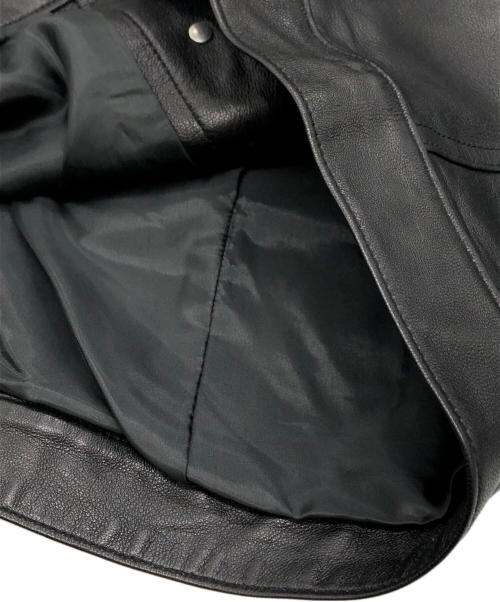 PINK HOUSE（ピンクハウス）PINK HOUSE (ピンクハウス) レザージャケット ブラック サイズ:Mの古着・服飾アイテム