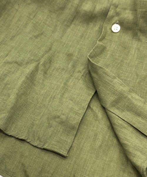 Porter Classic（ポータークラシック）Porter Classic (ポータークラシック) ロールアップ長袖リネンシャツ カーキ サイズ:Mの古着・服飾アイテム