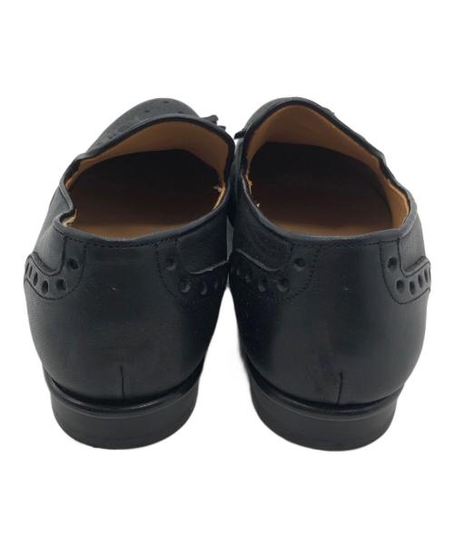 chausser（ショセ）chausser (ショセ) ローファー ウイングチップタッセルレザー ブラック サイズ:23 1/2の古着・服飾アイテム