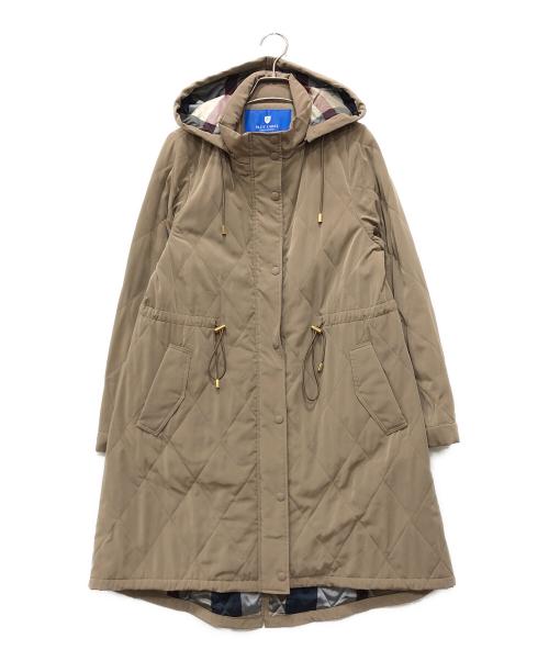 BLUE LABEL CRESTBRIDGE（ブルーレーベルクレストブリッジ）BLUE LABEL CRESTBRIDGE (ブルーレーベルクレストブリッジ) 2WAYキルティングコート ベージュ サイズ:38の古着・服飾アイテム