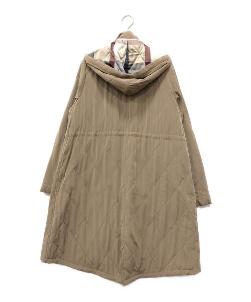 BLUE LABEL CRESTBRIDGE（ブルーレーベルクレストブリッジ）BLUE LABEL CRESTBRIDGE (ブルーレーベルクレストブリッジ) 2WAYキルティングコート ベージュ サイズ:38の古着・服飾アイテム