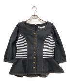 BORDERS at BALCONYボーダーズアットバルコニー）の古着「STRETCH DENIM TOP」｜インディゴ