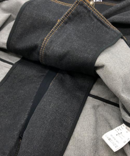 BORDERS at BALCONY（ボーダーズアットバルコニー）BORDERS AT BALCONY (ボーダーズアットバルコニー) STRETCH DENIM TOP インディゴ サイズ:36の古着・服飾アイテム