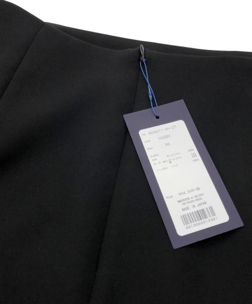 BORDERS at BALCONY（ボーダーズアットバルコニー）BORDERS AT BALCONY (ボーダーズアットバルコニー) Iラインボーダー スカート ブラック サイズ:36 未使用品の古着・服飾アイテム