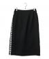 BORDERS AT BALCONY（ボーダーズアットバルコニー）の古着「Iラインボーダー スカート」｜ブラック