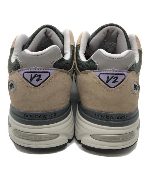 NEW BALANCE（ニューバランス）NEW BALANCE (ニューバランス) ローカットスニーカー ベージュ×グリーン サイズ:SIZE US8の古着・服飾アイテム