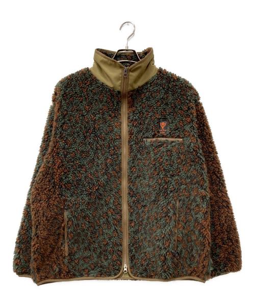 South2 West8（サウスツー ウエストエイト）South2 West8 (サウスツー ウエストエイト) BEAMS BOY (ビームスボーイ) Leopard Piping Jacket オリーブ サイズ:XSの古着・服飾アイテム