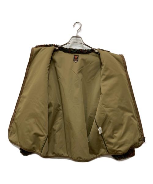 South2 West8（サウスツー ウエストエイト）South2 West8 (サウスツー ウエストエイト) BEAMS BOY (ビームスボーイ) Leopard Piping Jacket オリーブ サイズ:XSの古着・服飾アイテム