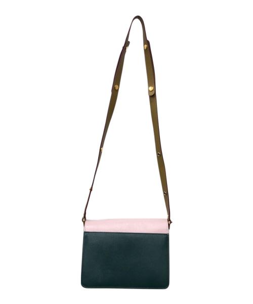 MARNI（マルニ）MARNI (マルニ) TRUNK MEDIUM BAG ピンク×グリーン サイズ:下記参照の古着・服飾アイテム