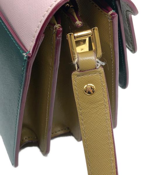 MARNI（マルニ）MARNI (マルニ) TRUNK MEDIUM BAG ピンク×グリーン サイズ:下記参照の古着・服飾アイテム