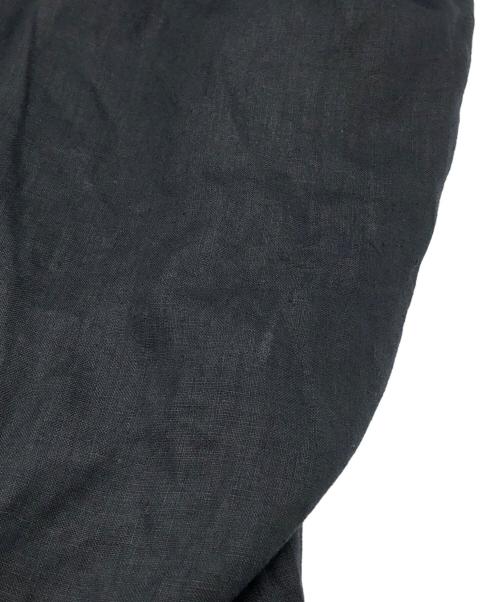 FUMITO GANRYU（フミトガンリュウ）FUMITO GANRYU (フミトガンリュウ) ジップアップリネンジャケット ブラック サイズ:2の古着・服飾アイテム