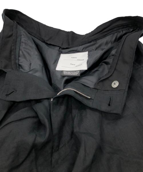 FUMITO GANRYU（フミトガンリュウ）FUMITO GANRYU (フミトガンリュウ) Draped Linen Pants ブラック サイズ:2の古着・服飾アイテム