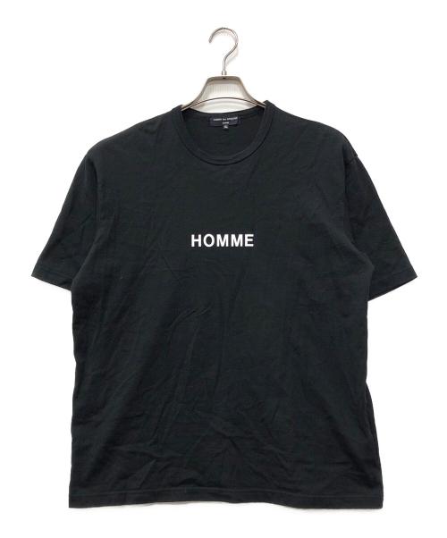 COMME des GARCONS HOMME（コムデギャルソン オム）COMME des GARCONS HOMME (コムデギャルソン オム) プリントTシャツ ブラック サイズ:XLの古着・服飾アイテム