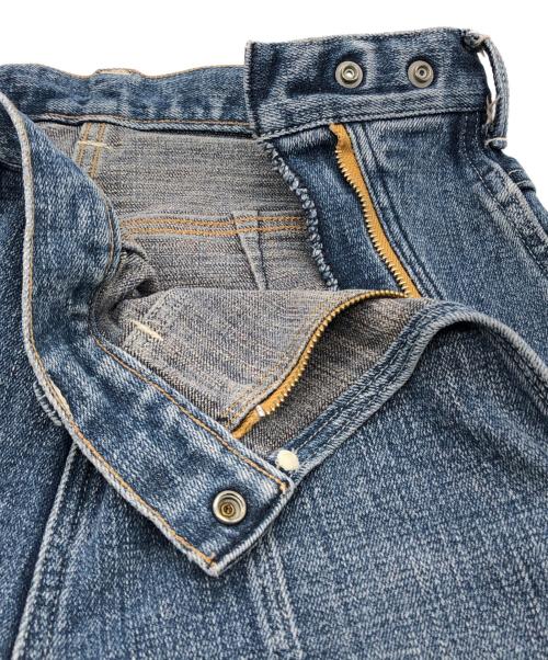 45R（フォーティファイブ・アール）45R (フォーティファイブ・アール) ツイードデニムストレッチの桃比女 ブルー サイズ:下記参照の古着・服飾アイテム