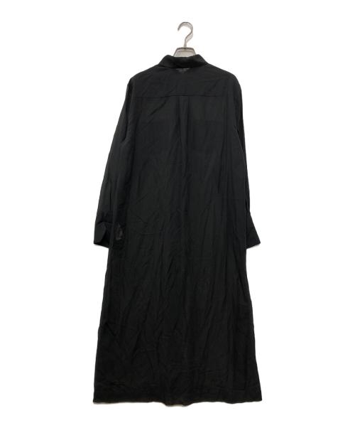 AURALEE（オーラリー）AURALEE (オーラリー) SHEER CLOTH SHIRTS ONE-PIECE ブラックの古着・服飾アイテム
