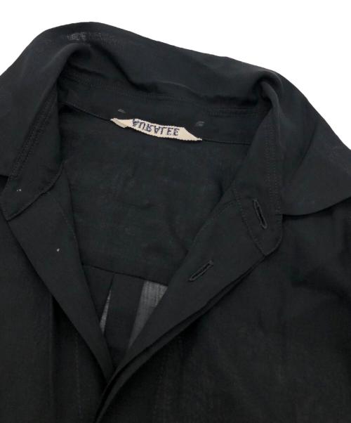 AURALEE（オーラリー）AURALEE (オーラリー) SHEER CLOTH SHIRTS ONE-PIECE ブラックの古着・服飾アイテム