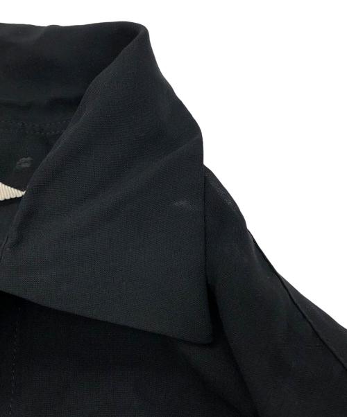 AURALEE（オーラリー）AURALEE (オーラリー) SHEER CLOTH SHIRTS ONE-PIECE ブラックの古着・服飾アイテム
