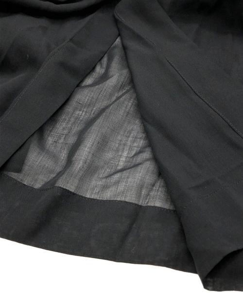 AURALEE（オーラリー）AURALEE (オーラリー) SHEER CLOTH SHIRTS ONE-PIECE ブラックの古着・服飾アイテム