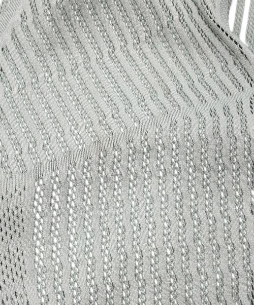 PLEATS PLEASE（プリーツプリーズ）PLEATS PLEASE (プリーツプリーズ) メッシュ ロングワンピース グリーン サイズ:3の古着・服飾アイテム