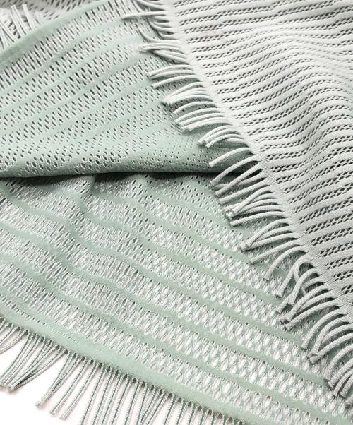 PLEATS PLEASE（プリーツプリーズ）PLEATS PLEASE (プリーツプリーズ) メッシュ ロングワンピース グリーン サイズ:3の古着・服飾アイテム