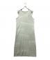PLEATS PLEASE（プリーツプリーズ）の古着「メッシュ ロングワンピース」｜グリーン