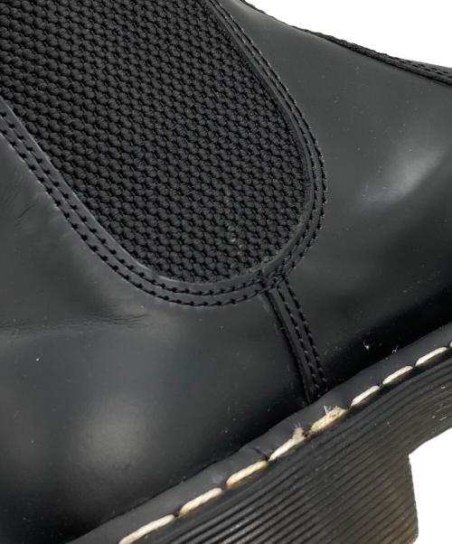 Dr.Martens（ドクターマーチン）Dr.Martens (ドクターマーチン) ホワイトステッチ チェルシーブーツ ブラック サイズ:UK9の古着・服飾アイテム