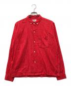 CAMPUSキャンパス）の古着「ストライプシャツ」｜レッド