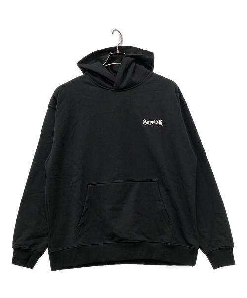 SUPPLIER（サプライヤー）SUPPLIER (サプライヤー) Outline Cross Hoodie ブラック サイズ:Lの古着・服飾アイテム