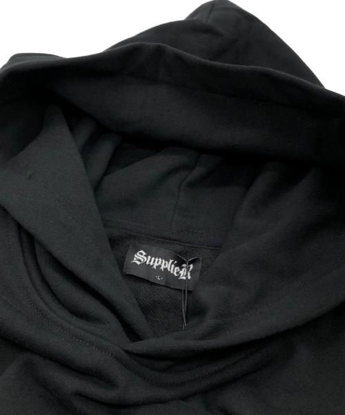 SUPPLIER（サプライヤー）SUPPLIER (サプライヤー) Outline Cross Hoodie ブラック サイズ:Lの古着・服飾アイテム