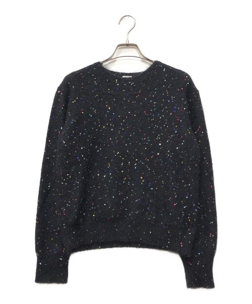 BRILL（ブリル）BRILL (ブリル) スパンコールモヘアニット ブラック サイズ:Fの古着・服飾アイテム