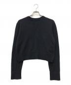 MM6 Maison Margielaエムエムシックスメゾンマルジェラ）の古着「エルボーパッチニット」｜ブラック