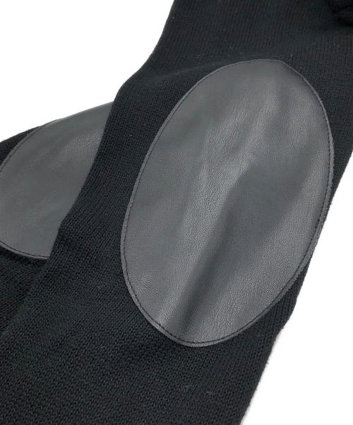 MM6 Maison Margiela（エムエムシックスメゾンマルジェラ）MM6 Maison Margiela (エムエムシックスメゾンマルジェラ) エルボーパッチニット ブラック サイズ:Sの古着・服飾アイテム