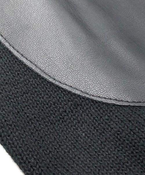 MM6 Maison Margiela（エムエムシックスメゾンマルジェラ）MM6 Maison Margiela (エムエムシックスメゾンマルジェラ) エルボーパッチニット ブラック サイズ:Sの古着・服飾アイテム