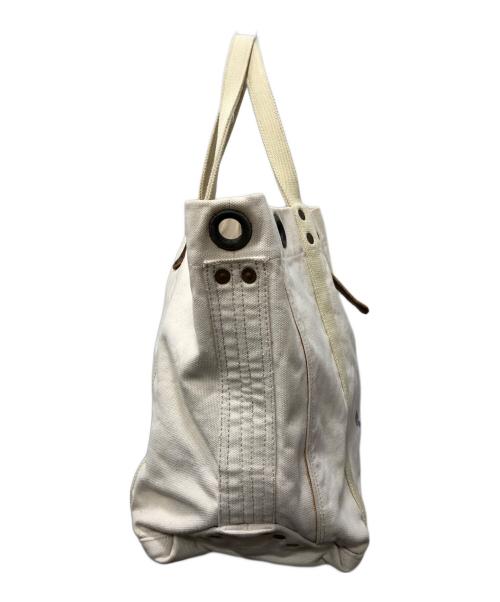 RRL（ダブルアールエル）RRL (ダブルアールエル) マリンプリント加工キャンバストートバッグ アイボリーの古着・服飾アイテム