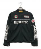 Hysteric Glamourヒステリックグラマー）の古着「CIRCLE GIRLワッペン レーシングジャケット」｜ブラック