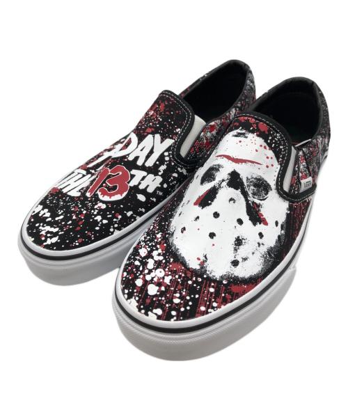 VANS（ヴァンズ）VANS (バンズ) HOUSE OF TERROR (ハウスオブテラー) Classic Slip-On ブラック×レッド サイズ:27.5cmの古着・服飾アイテム