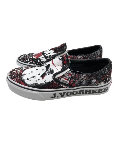VANS（ヴァンズ）VANS (バンズ) HOUSE OF TERROR (ハウスオブテラー) Classic Slip-On ブラック×レッド サイズ:27.5cmの古着・服飾アイテム