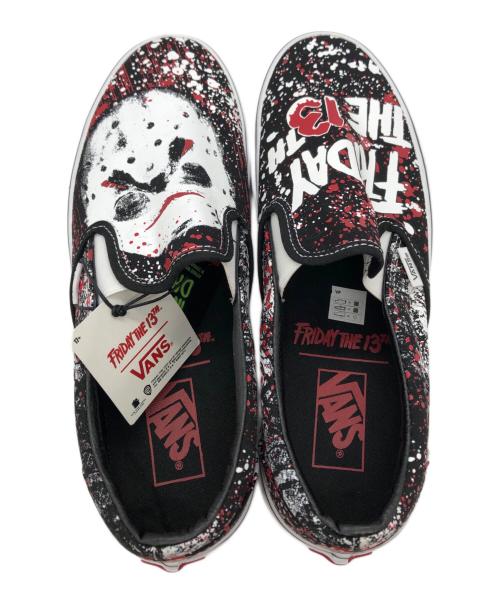 VANS（ヴァンズ）VANS (バンズ) HOUSE OF TERROR (ハウスオブテラー) Classic Slip-On ブラック×レッド サイズ:27.5cmの古着・服飾アイテム