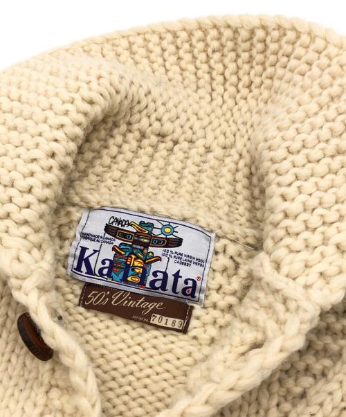 KANATA（カナタ）KANATA (カナタ) ハンドニットカウチンセーター アイボリー サイズ:下記参照の古着・服飾アイテム