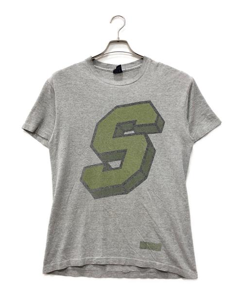 stussy（ステューシー）stussy (ステューシー) プリントTシャツ グレー サイズ:Mの古着・服飾アイテム